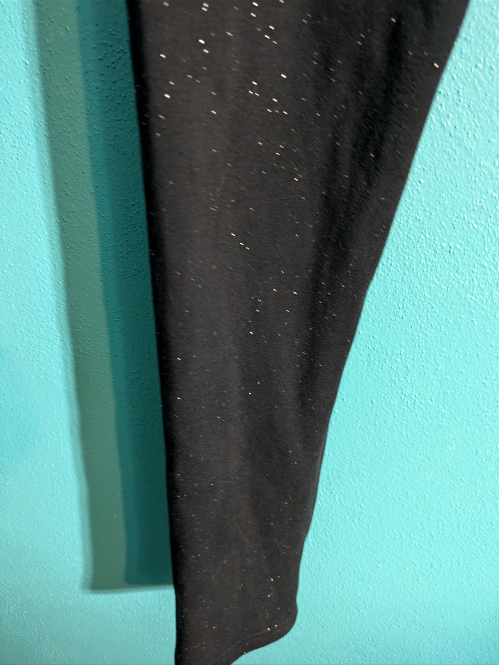SO Black Leggings with Sparkle Detail Gym Workout Athletic - Picture 10 of 10